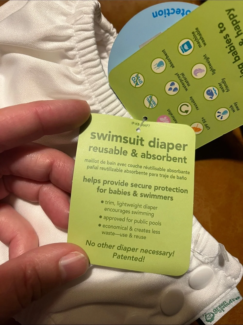 Brand new with tags 6 month swim diaper with side snaps